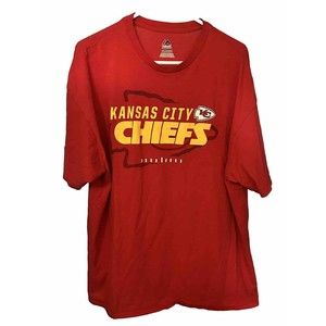 KC Kansas City Chiefs Football T-Shirt Size 2XL  Color Red. NFL No